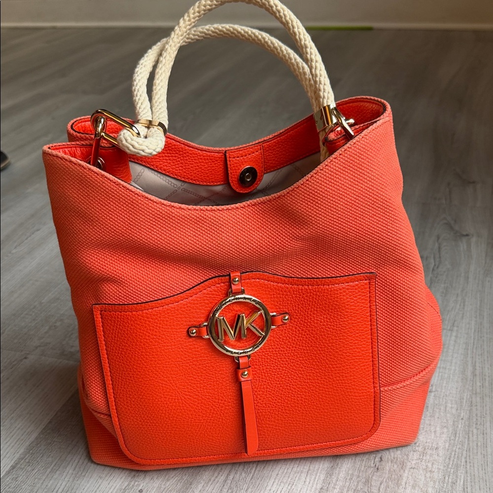 Authentic Michael Kors tote bag, orange - Spring 2021 edition